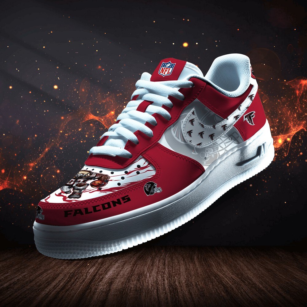 JWFancy Atlanta Falcons Version 4 Air Low-Top Sneakers Shoes For Men And Women