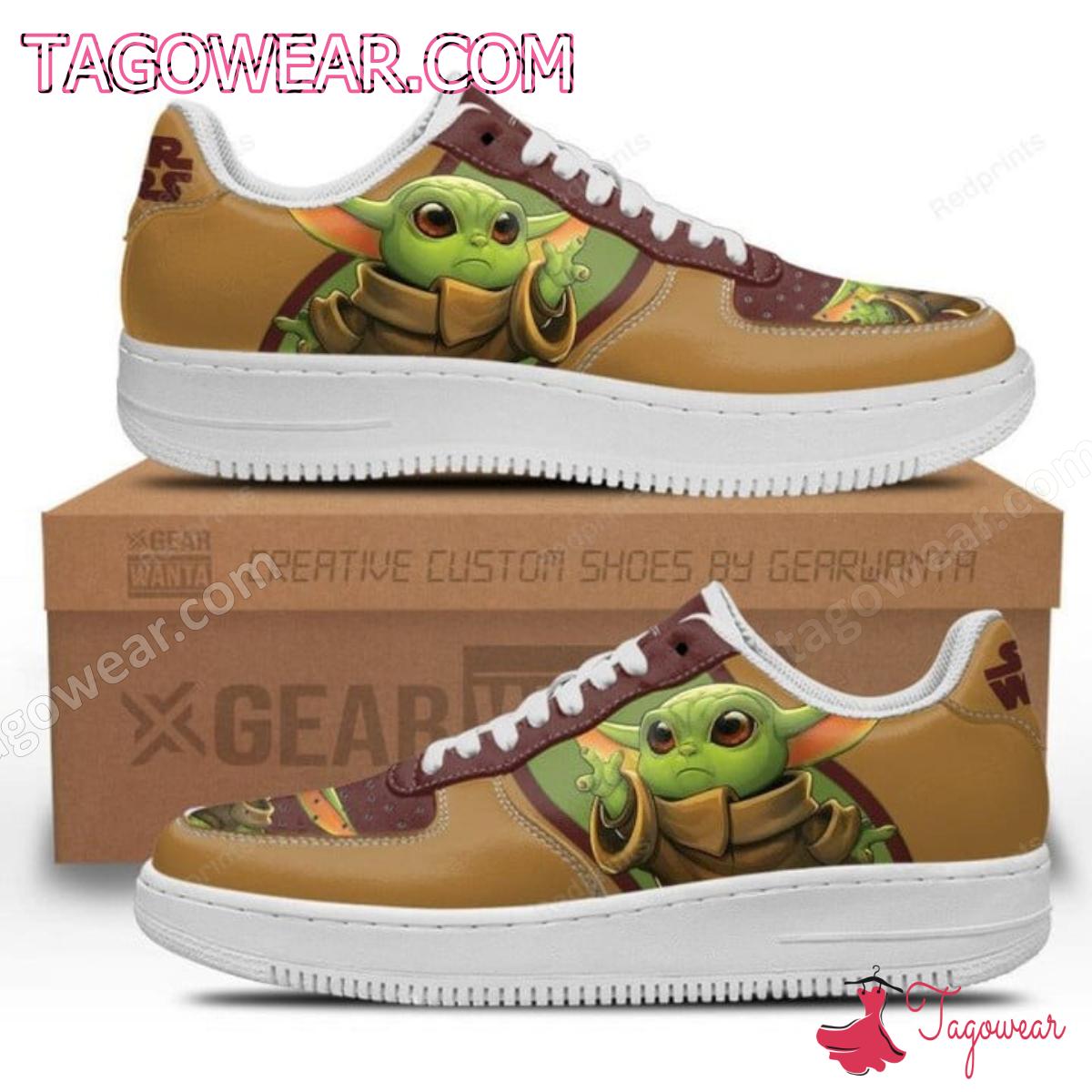 JWFancy Baby Yoda Air Low-Top Sneakers Shoes For Men And Women