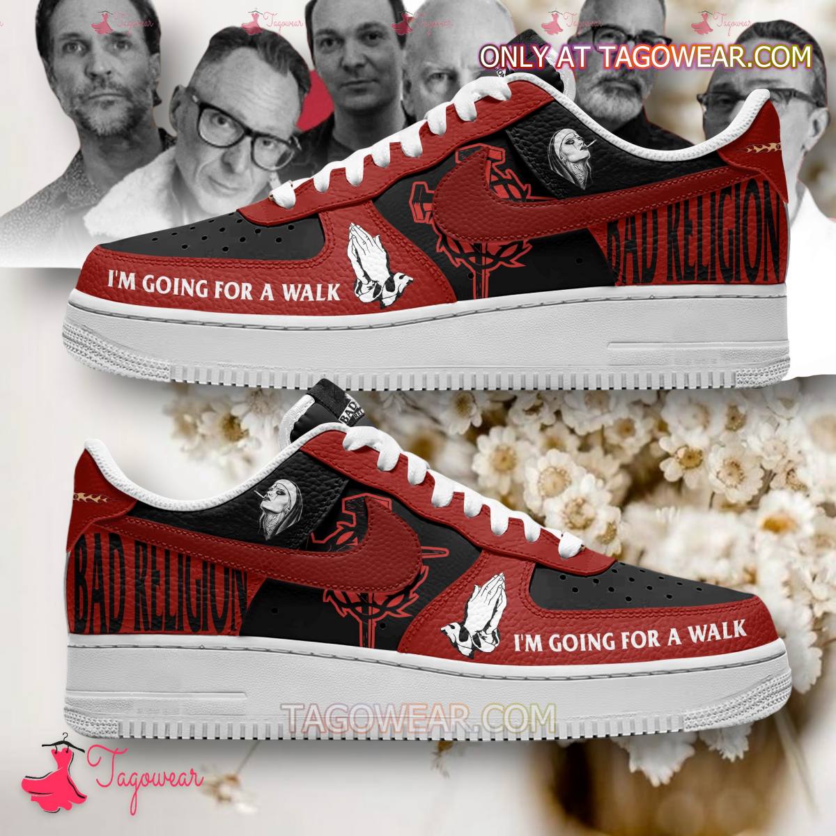 JWFancy Bad Religion Air Low-Top Sneakers Shoes For Men And Women