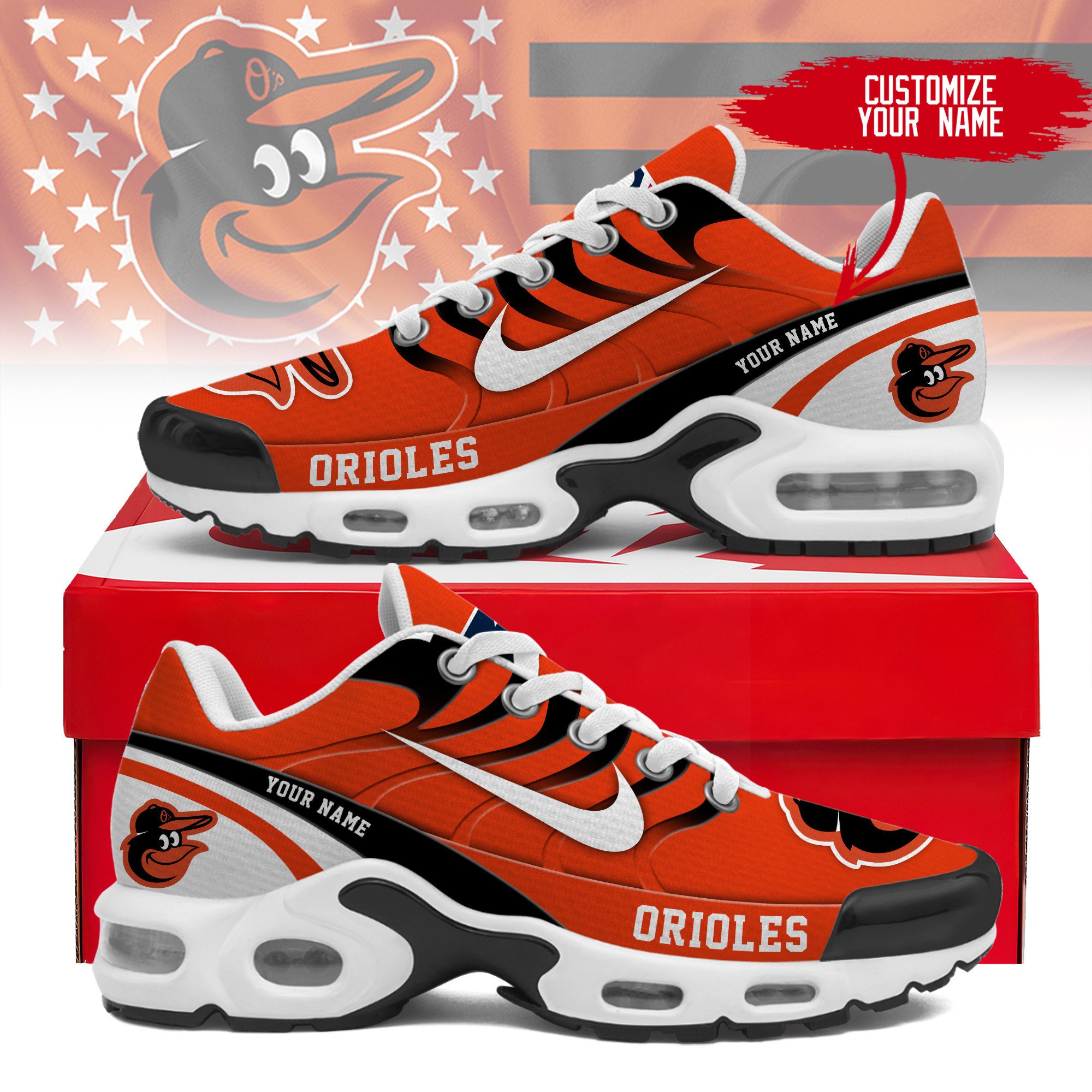 JWFancy Baltimore Orioles TN Shoes Sneakers For Men And Women
