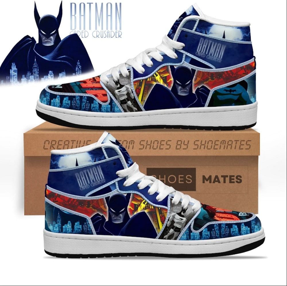 JWFancy Batman Caped Crusade AJ1 High Sneakers Shoes For Men And Women