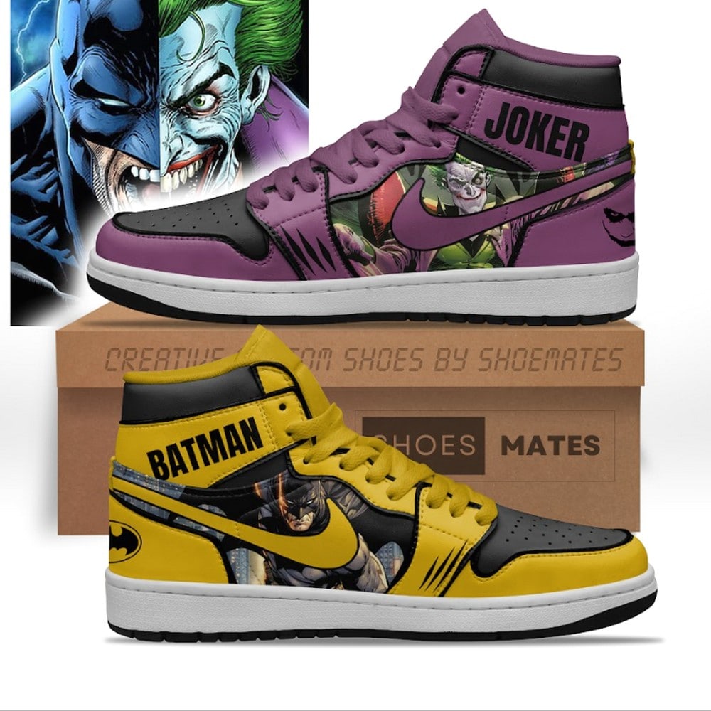 JWFancy Batman vs Joker AJ1 High Sneakers Shoes For Men And Women