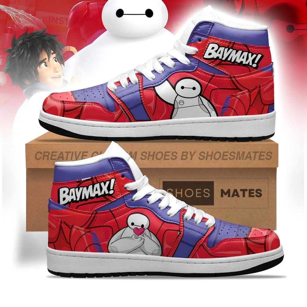 JWFancy Baymax AJ1 High Sneakers Shoes For Men And Women