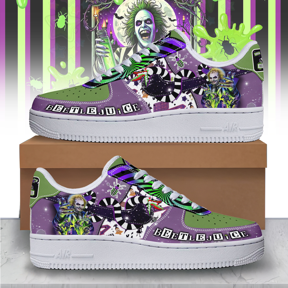 JWFancy Beetlejuice x Halloween Air Low-Top Sneakers Shoes For Men And Women