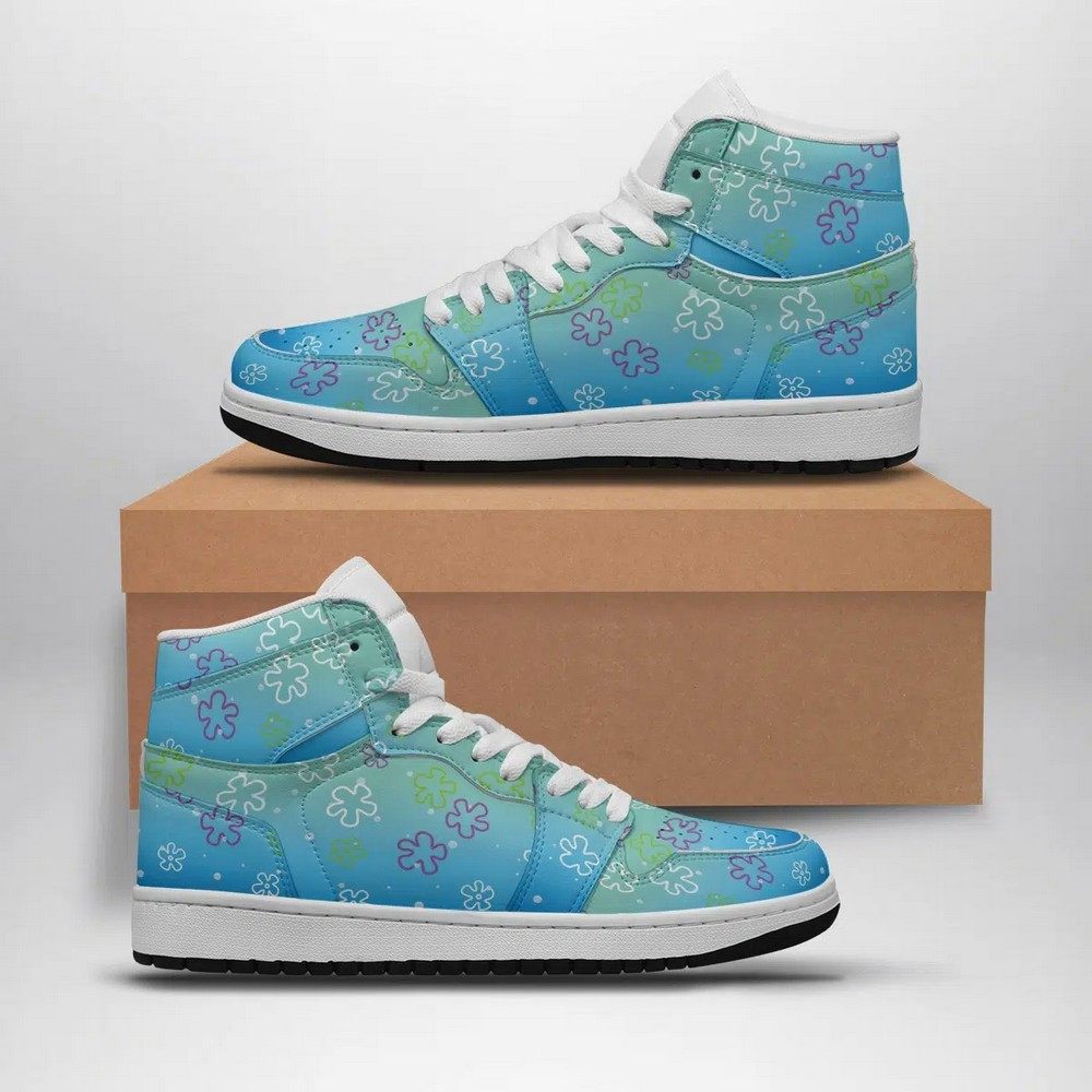 JWFancy Bikini Bottom Pattern AJ1 High Sneakers Shoes For Men And Women