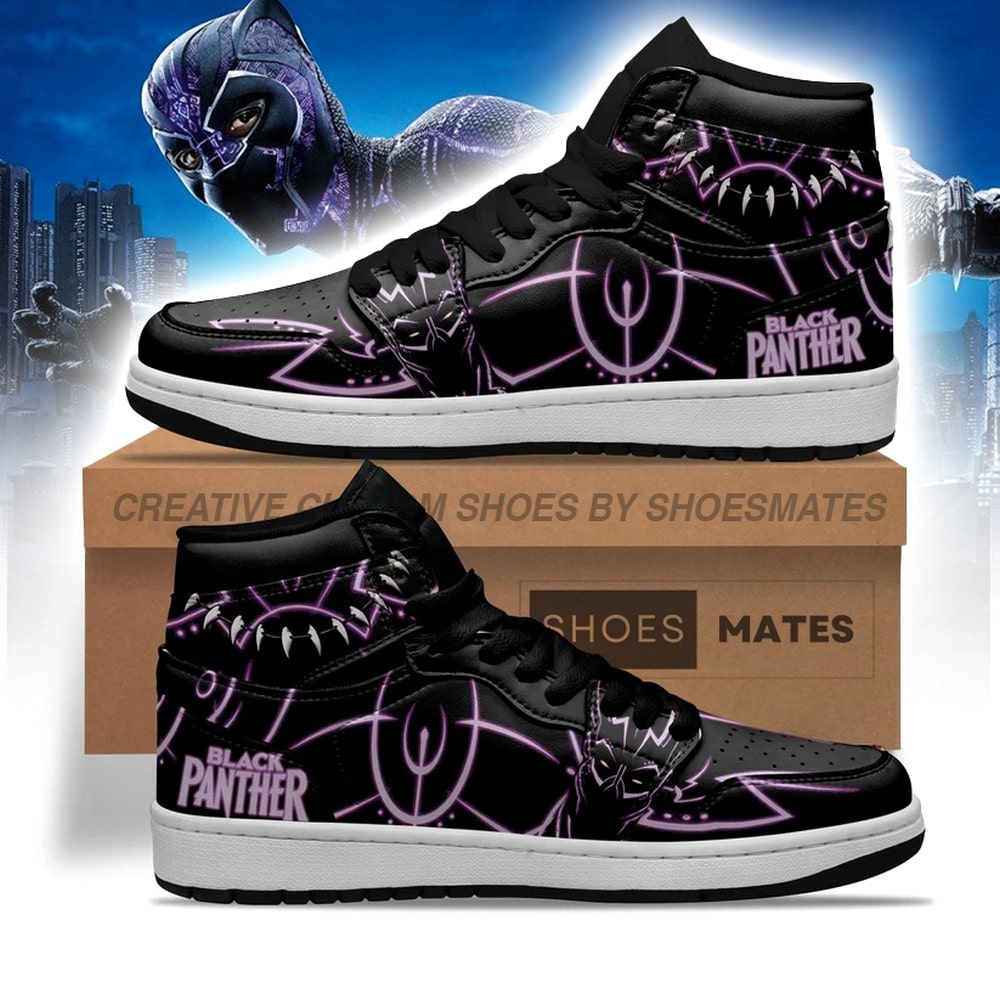 JWFancy Black Panther AJ1 High Sneakers Shoes For Men And Women