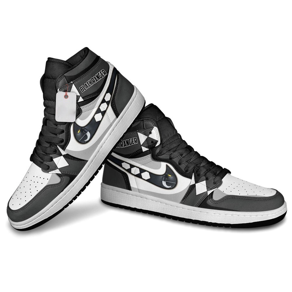 JWFancy Black Ranger AJ1 High Sneakers Shoes For Men And Women