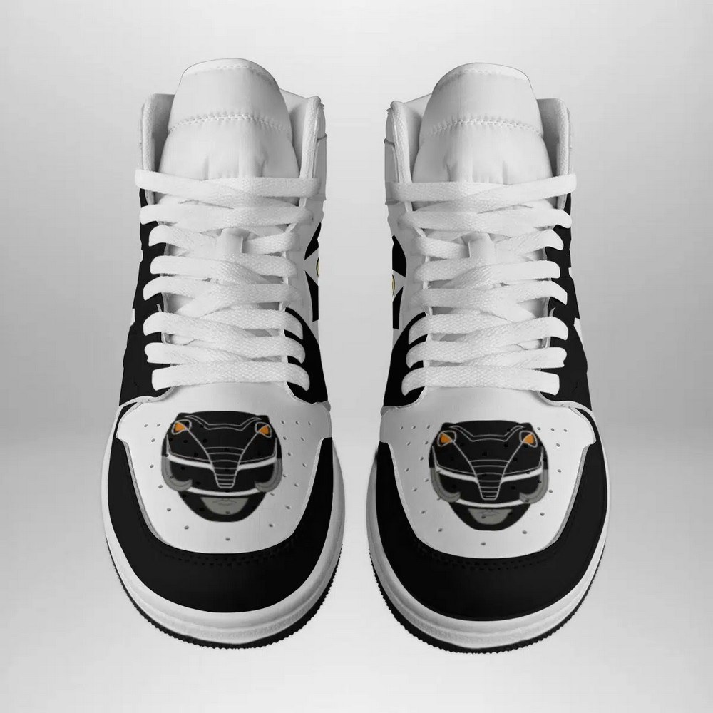 JWFancy Black Ranger Mighty Morphin AJ1 High Sneakers Shoes For Men And Women