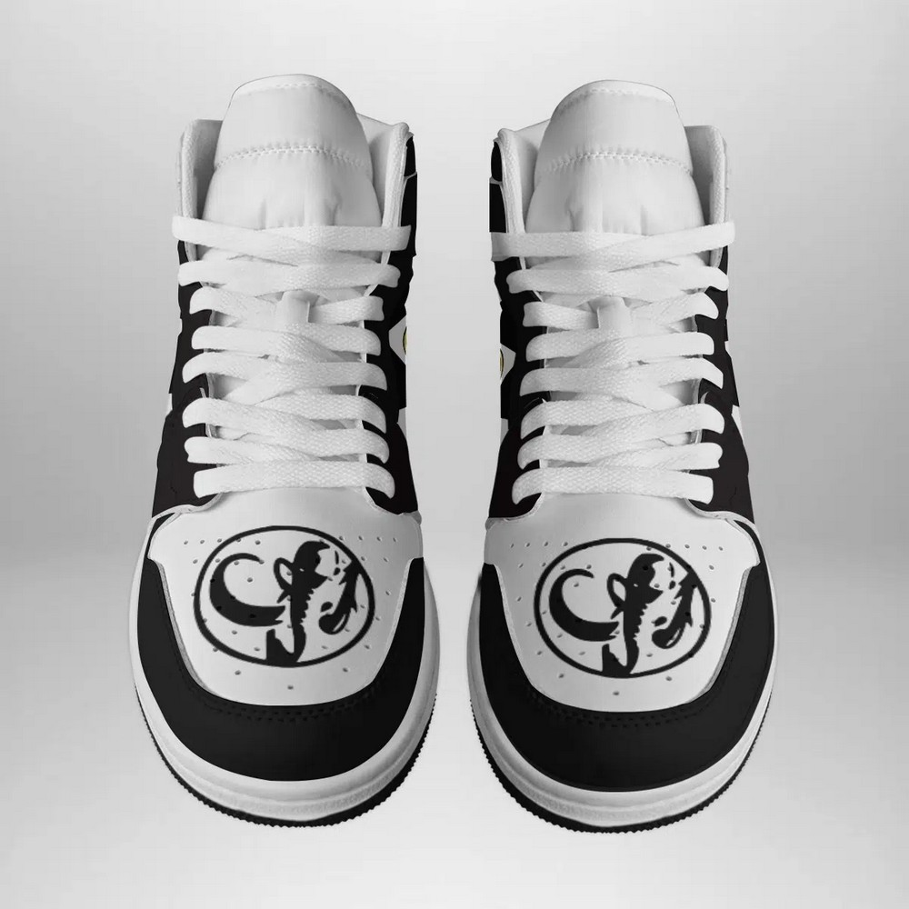 JWFancy Black Ranger Mighty Morphin AJ1 High Sneakers Shoes For Men And Women