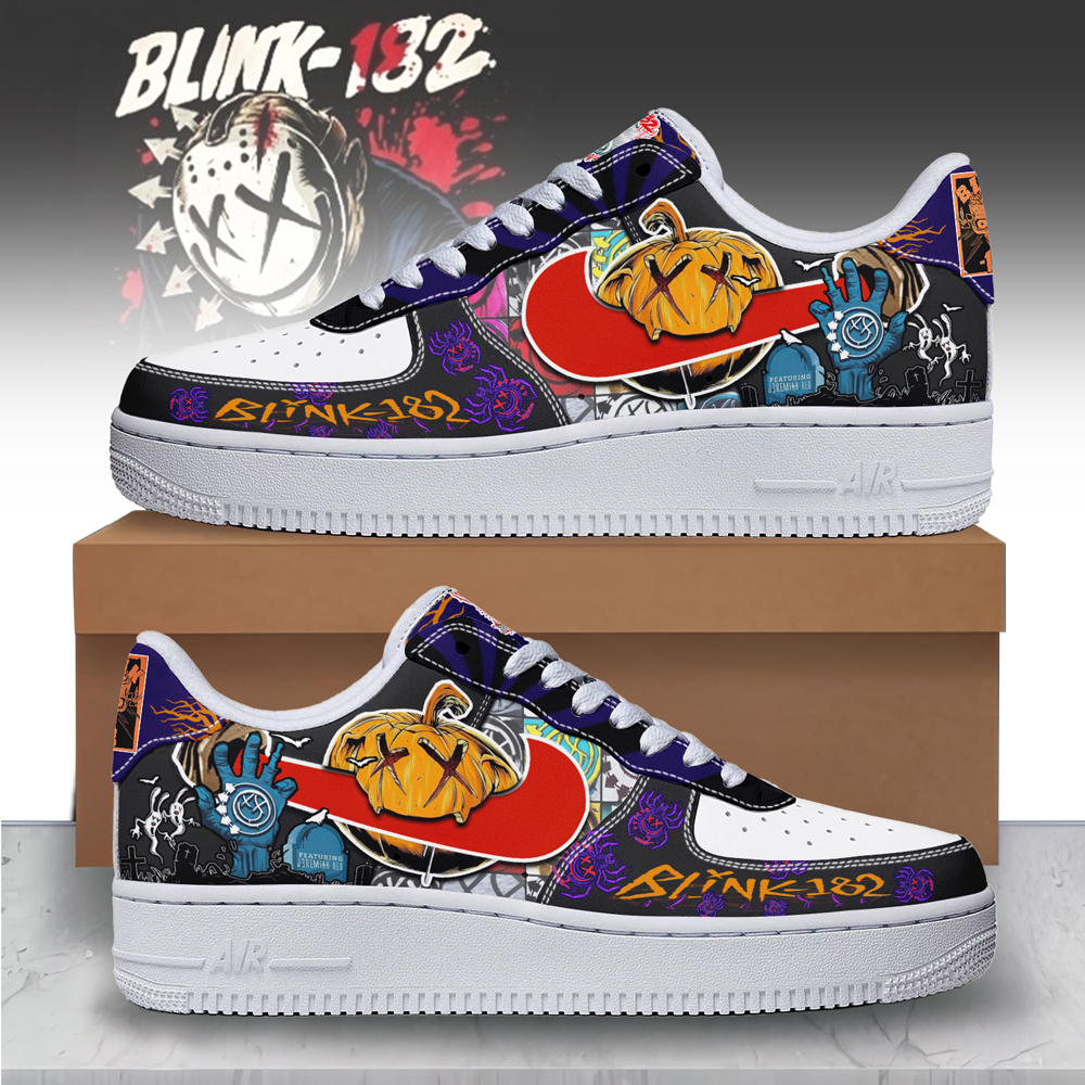 JWFancy Blink-182 x Halloween Air Low-Top Sneakers Shoes For Men And Women