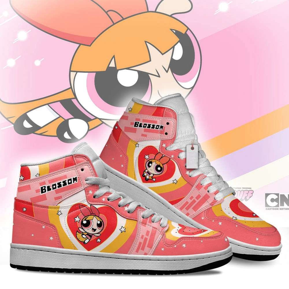 JWFancy Blossom The Powerpuff Girls AJ1 High Sneakers Shoes For Men And Women