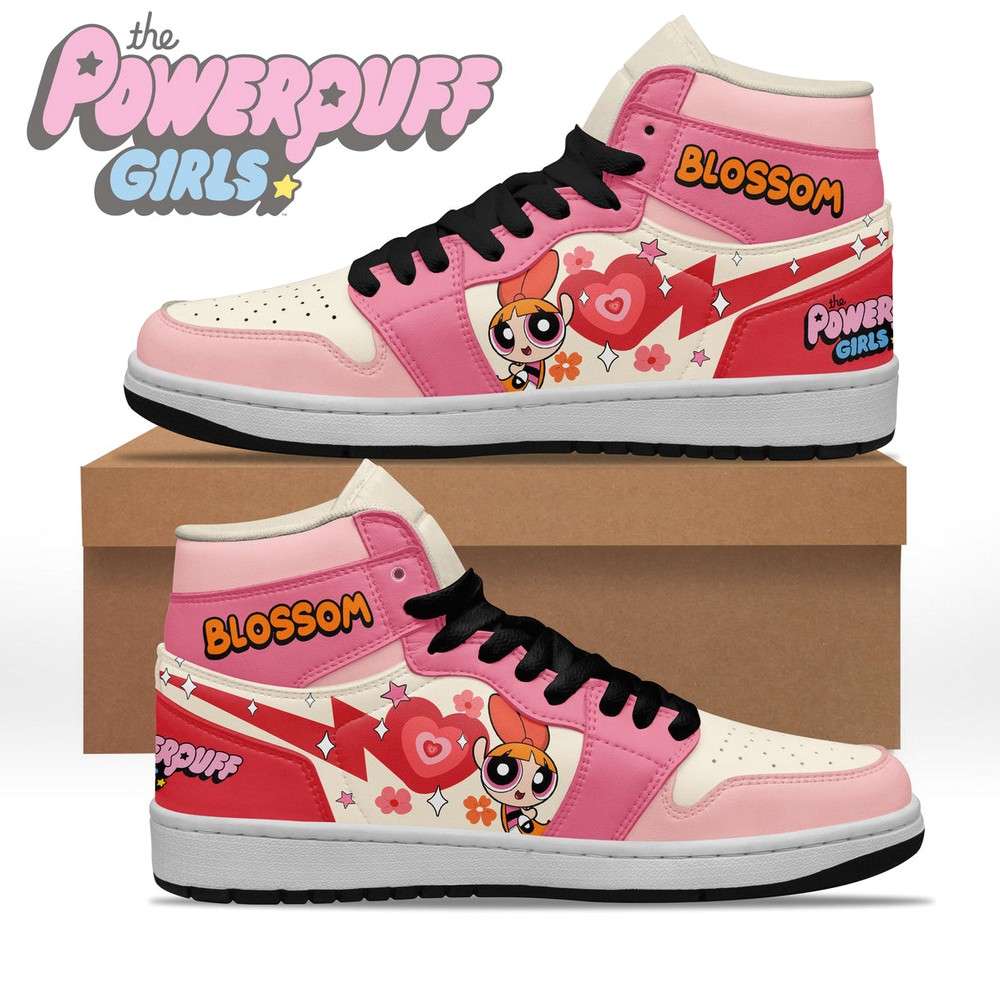 JWFancy Blossom The Powerpuff Girls AJ1 High Sneakers Shoes For Men And Women