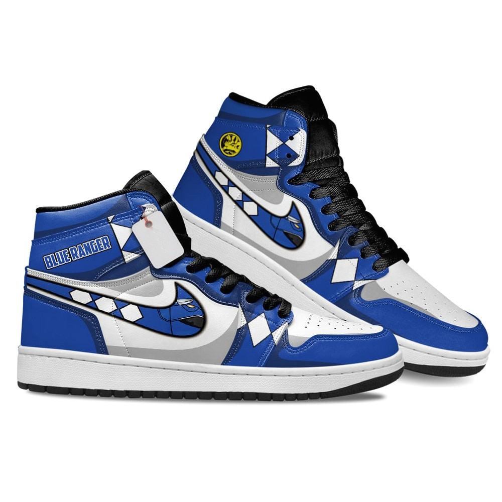JWFancy Blue Ranger AJ1 High Sneakers Shoes For Men And Women