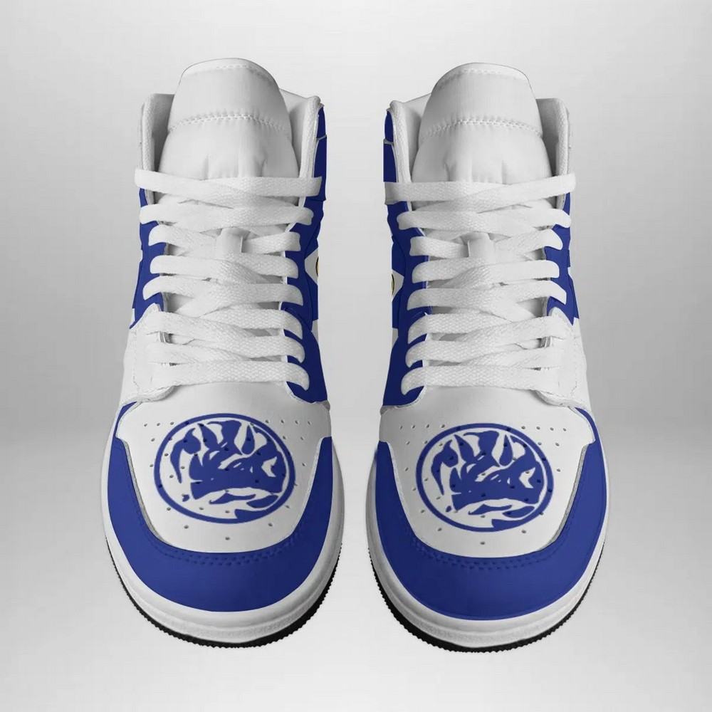 JWFancy Blue Ranger Mighty Morphin AJ1 High Sneakers Shoes For Men And Women