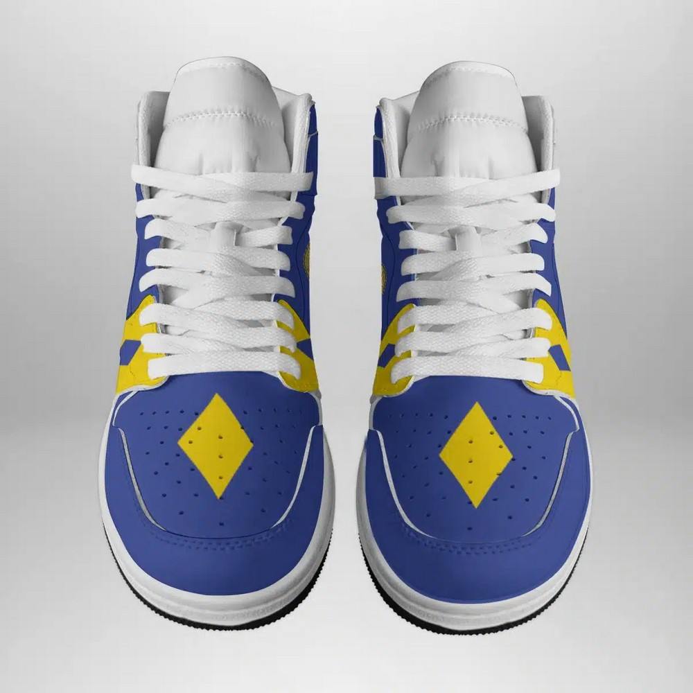 JWFancy Blue Ranger Ninjetti Power Rangers AJ1 High Sneakers Shoes For Men And Women