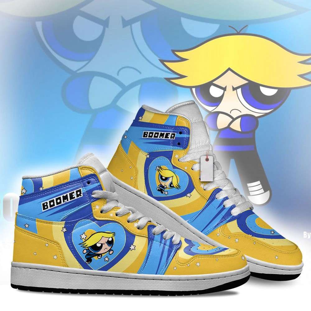 JWFancy Boomer The Powerpuff Girls AJ1 High Sneakers Shoes For Men And Women