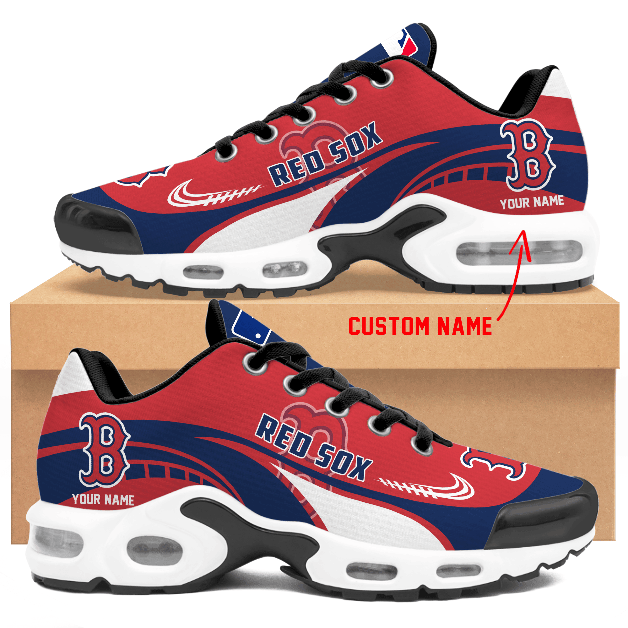 JWFancy Boston Red Sox TN Shoes Sneakers For Men And Women