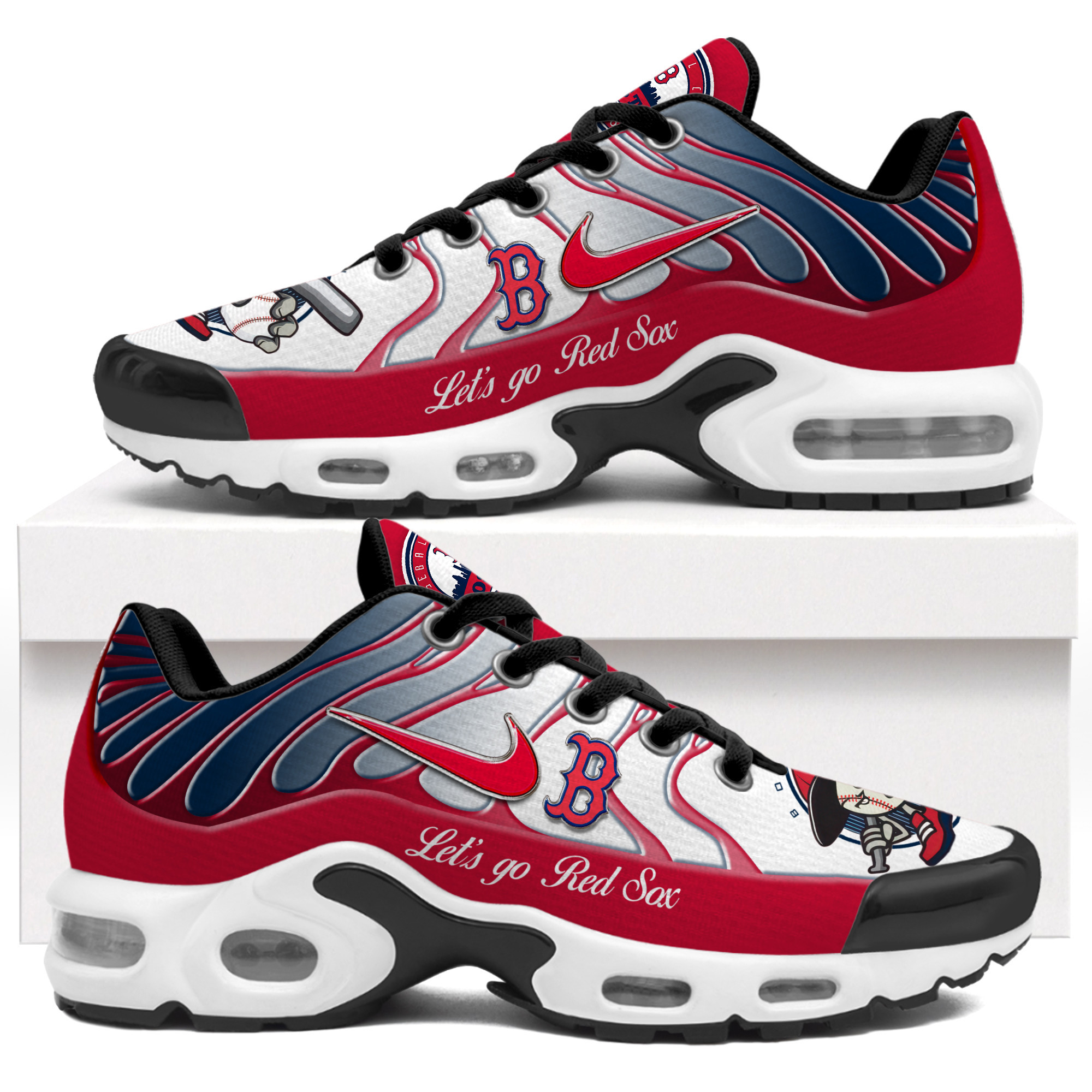 JWFancy Boston Red Sox TN Shoes Sneakers For Men And Women