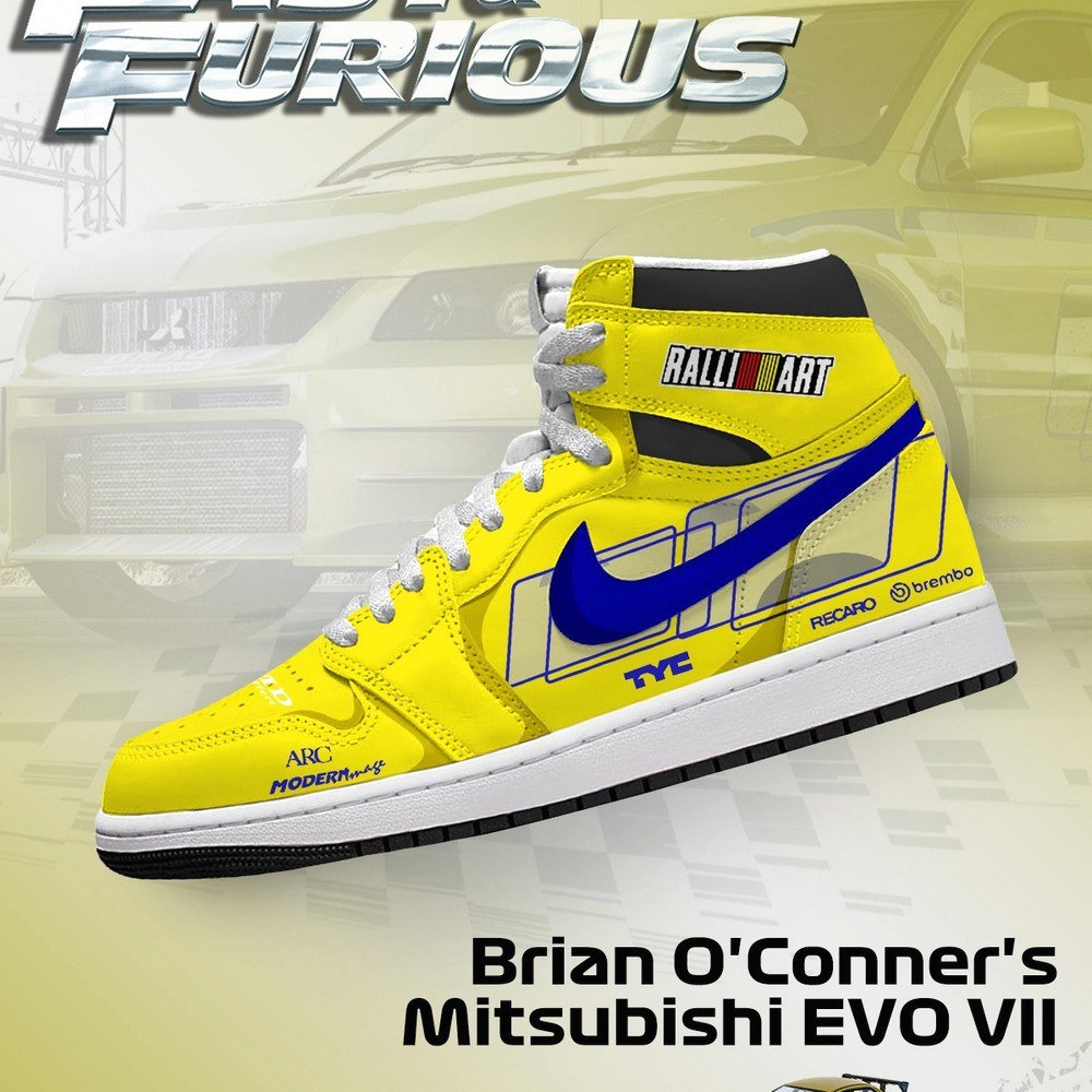 JWFancy Brian O'Conner's EVO AJ1 High Sneakers Shoes For Men And Women