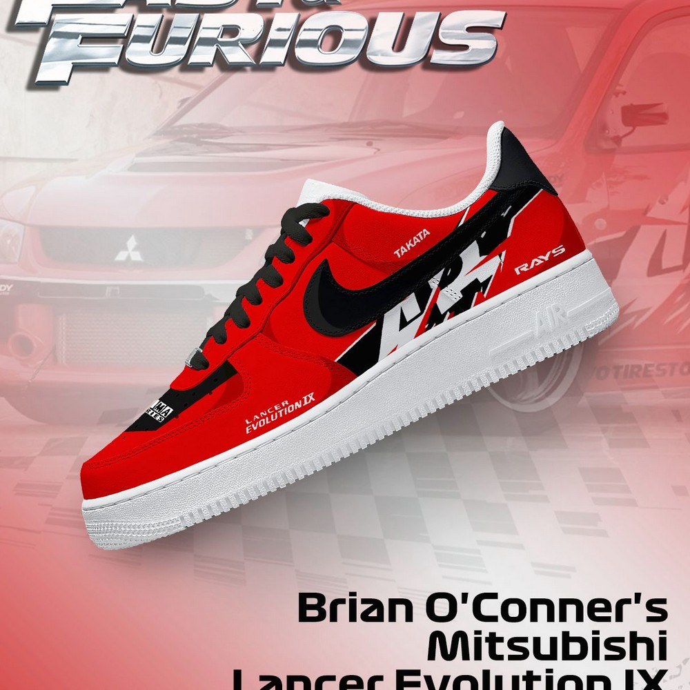 JWFancy Brian O'Conner's Lancer Evolution IX Air Low-Top Sneakers Shoes For Men And Women