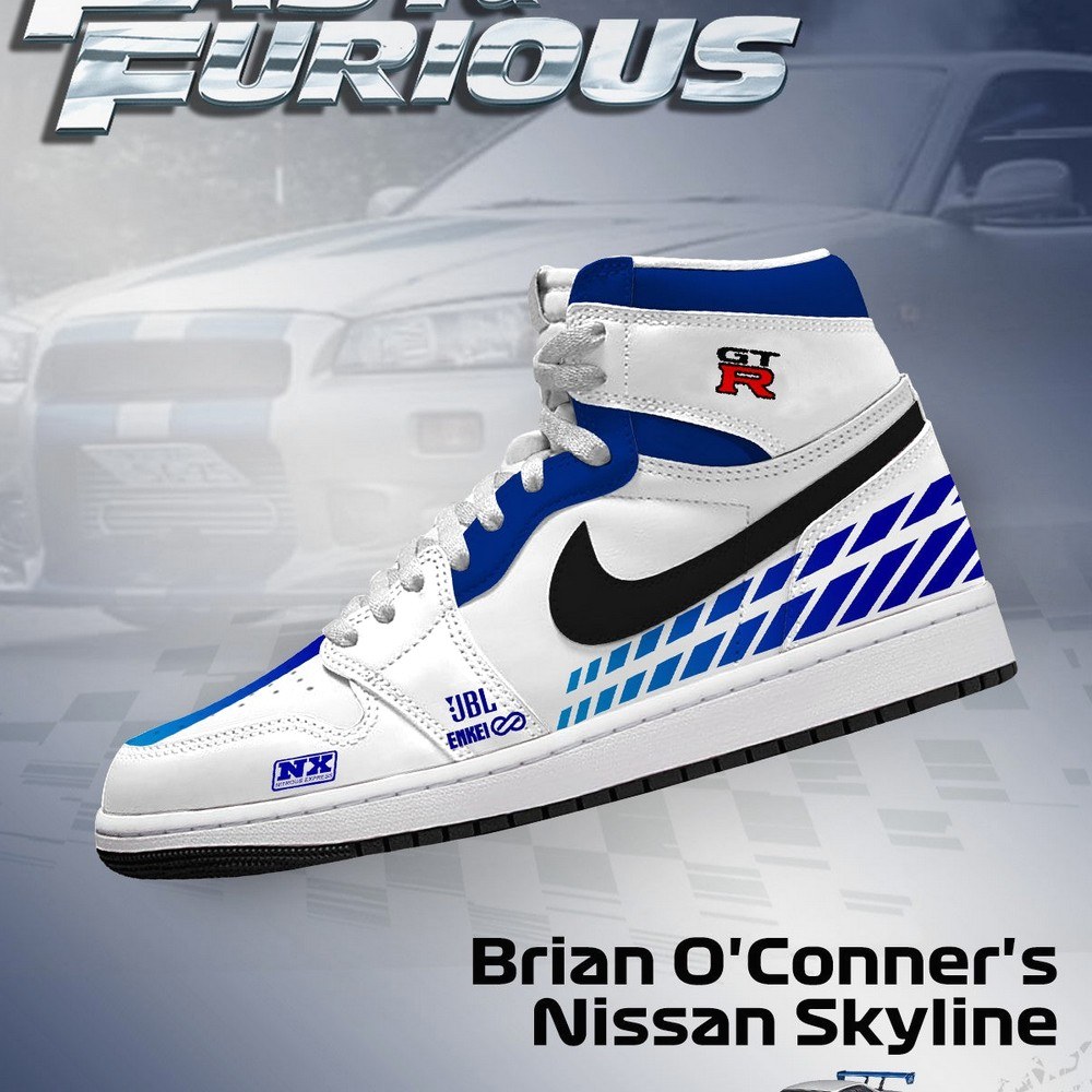 JWFancy Brian O'Conner's Skyline AJ1 High Sneakers Shoes For Men And Women
