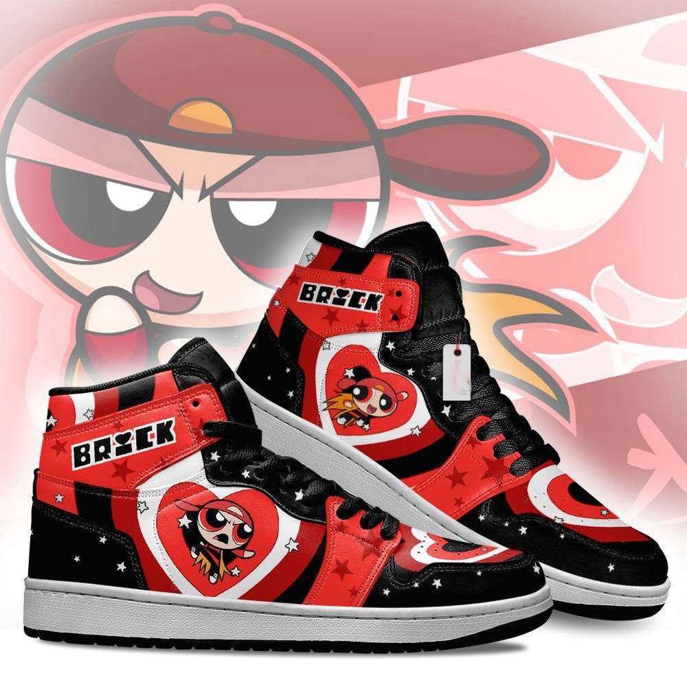 JWFancy Brick The Powerpuff Girls AJ1 High Sneakers Shoes For Men And Women