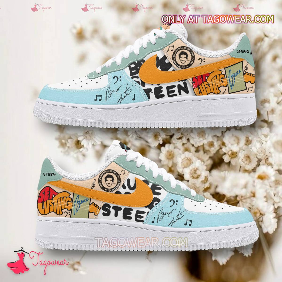 JWFancy Bruce Springsteen Air Low-Top Sneakers Shoes For Men And Women