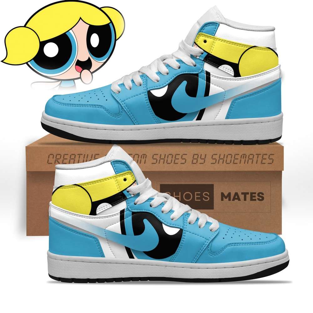 JWFancy Bubbles The Powerpuff Girls AJ1 High Sneakers Shoes For Men And Women