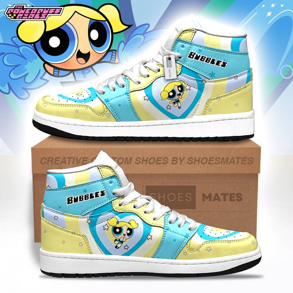 JWFancy Bubbles The Powerpuff Girls AJ1 High Sneakers Shoes For Men And Women
