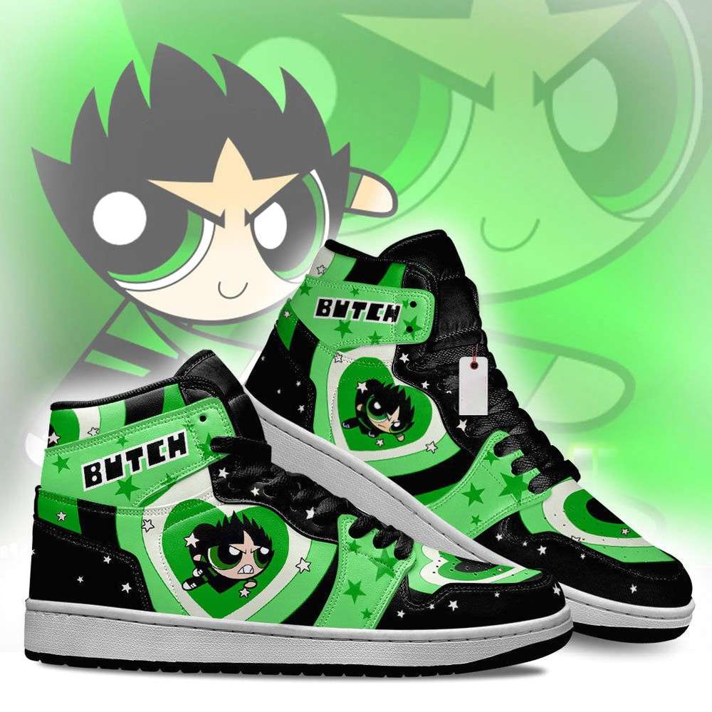 JWFancy Butch The Powerpuff Girls AJ1 High Sneakers Shoes For Men And Women