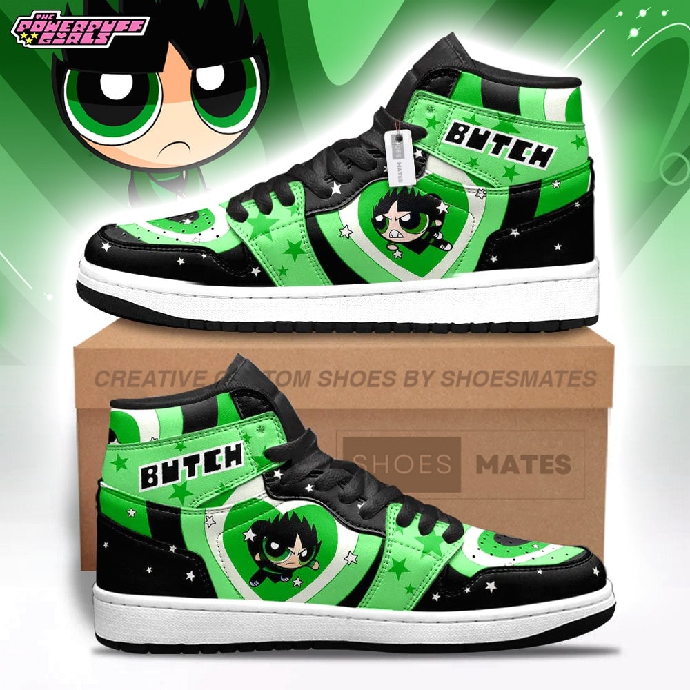 JWFancy Butch The Powerpuff Girls AJ1 High Sneakers Shoes For Men And Women