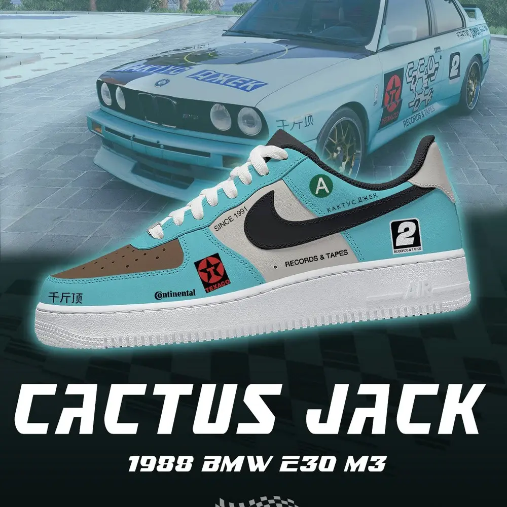 JWFancy Cactus Jack 1988 E30 Air Low-Top Sneakers Shoes For Men And Women
