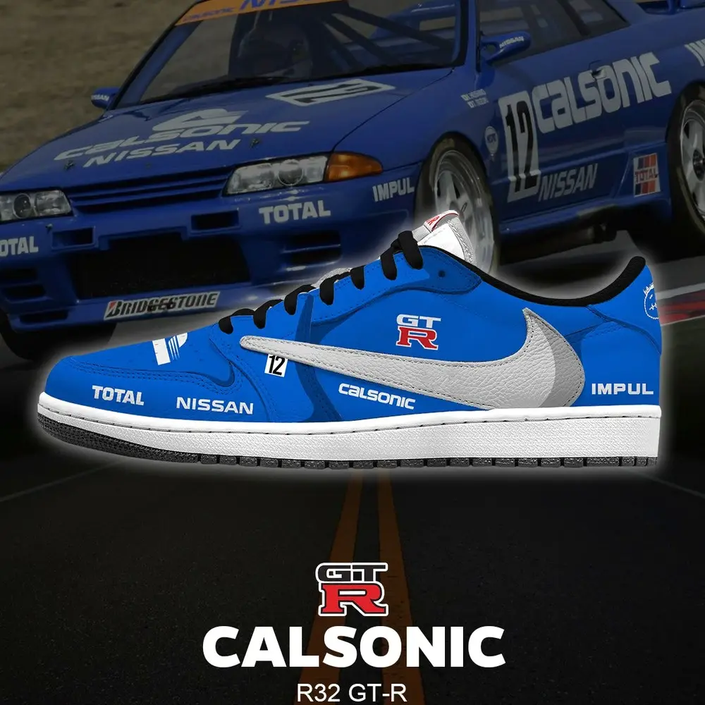 JWFancy Calsonic R32 GT-R AJ1 Low Sneakers Shoes For Men And Women