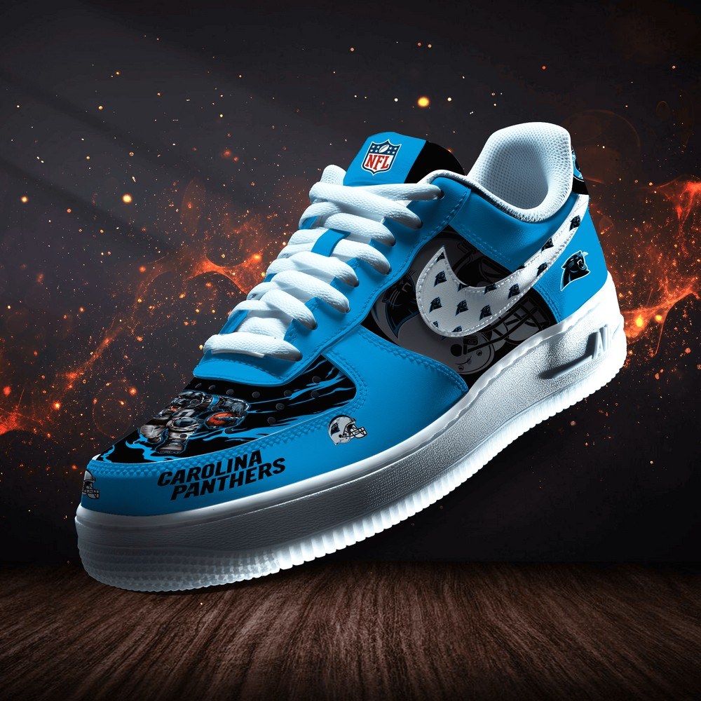 JWFancy Carolina Panthers Version 3 Air Low-Top Sneakers Shoes For Men And Women
