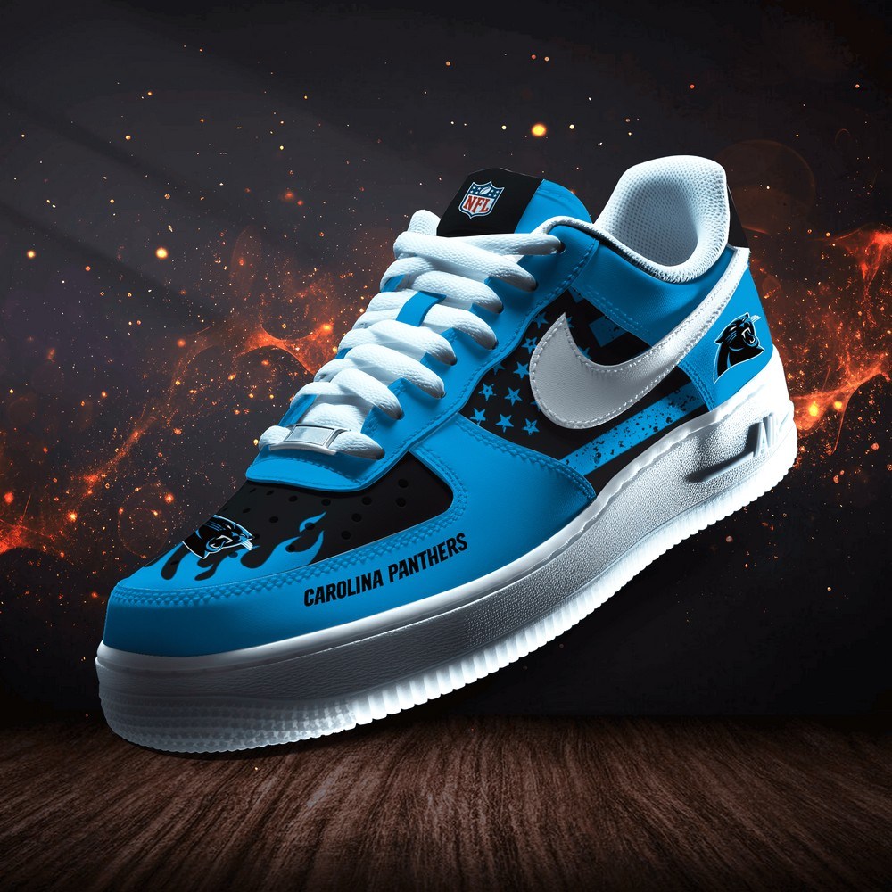 JWFancy Carolina Panthers Version 6 Air Low-Top Sneakers Shoes For Men And Women