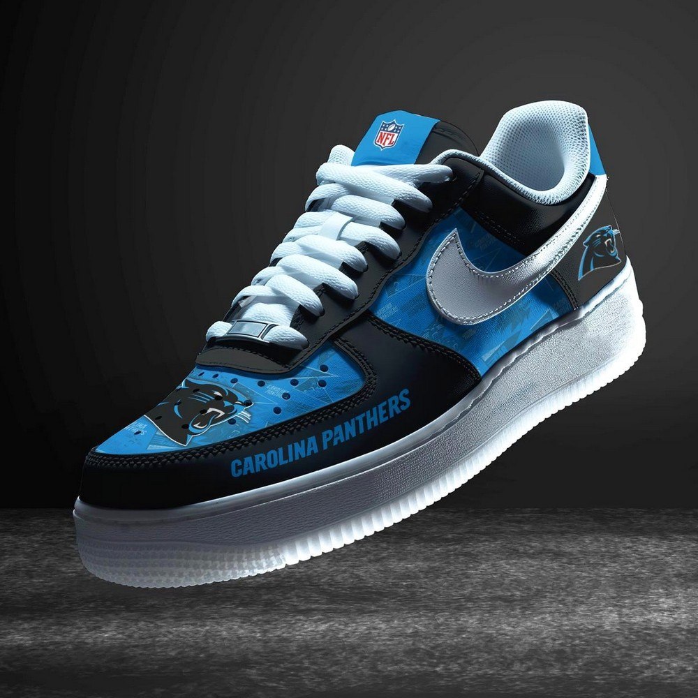 JWFancy Carolina Panthers Version 7 Air Low-Top Sneakers Shoes For Men And Women