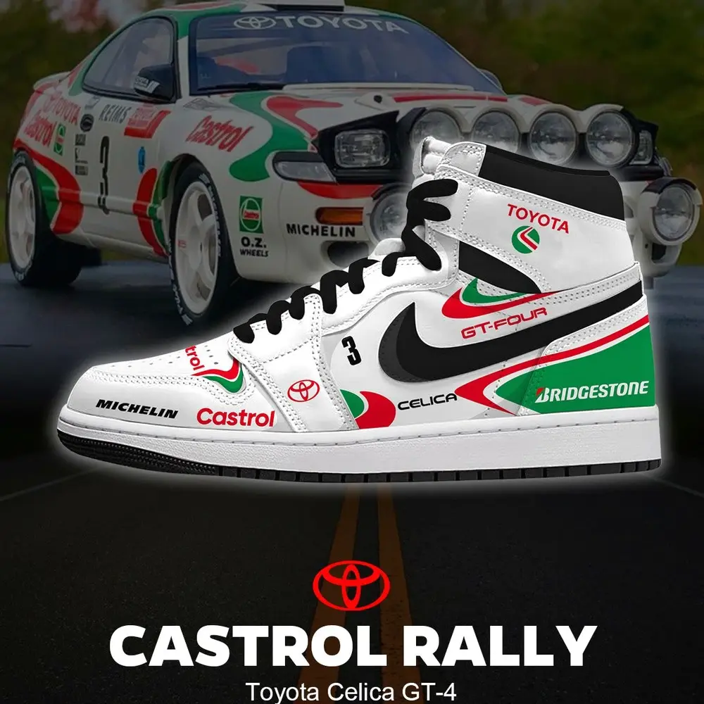 JWFancy Castrol Rally Celica GT-4 AJ1 High Sneakers Shoes For Men And Women