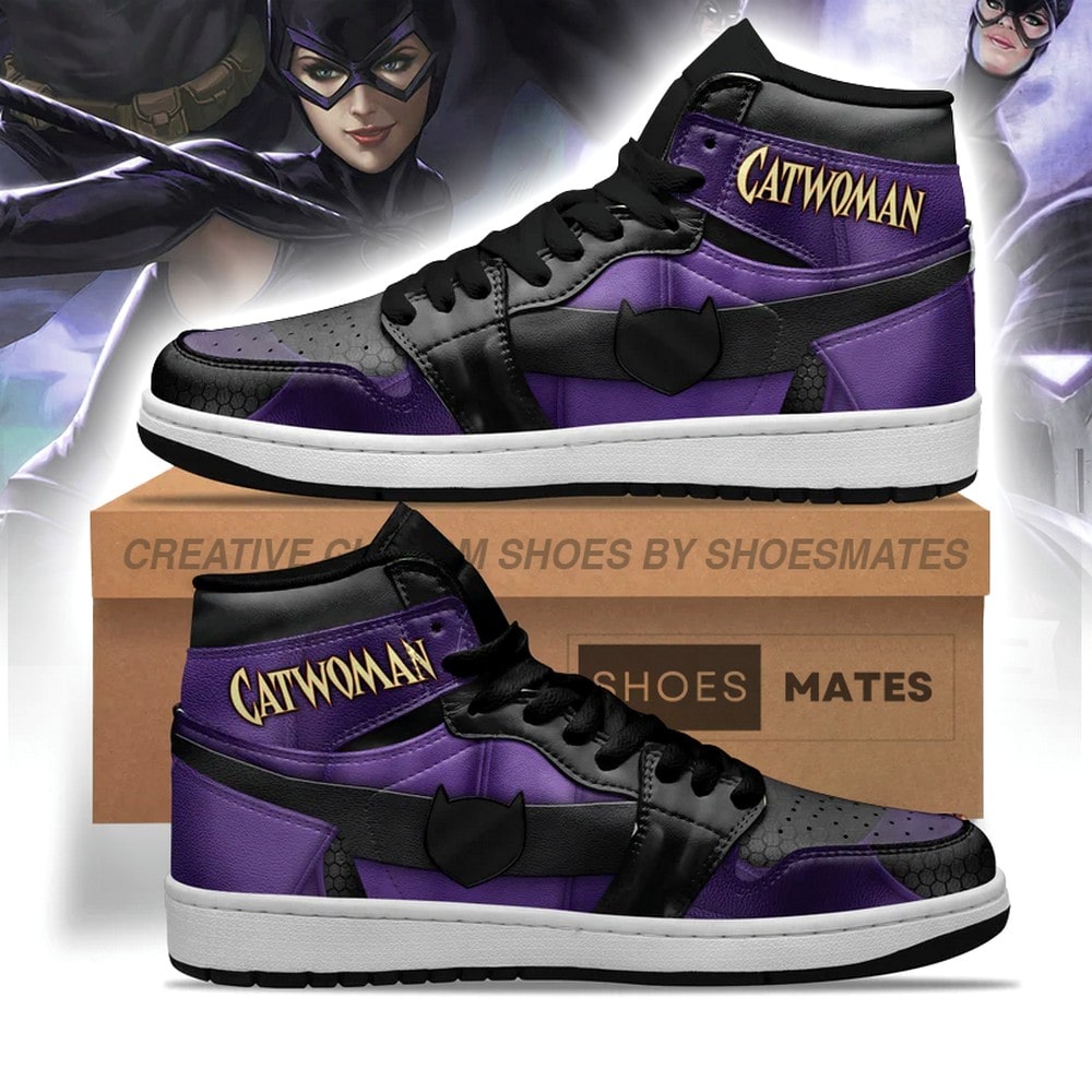 JWFancy Catwoman AJ1 High Sneakers Shoes For Men And Women