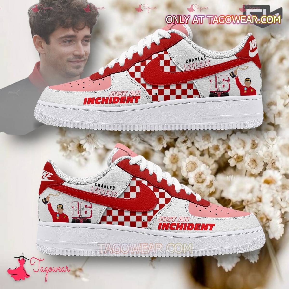 JWFancy Charles Leclerc Air Low-Top Sneakers Shoes For Men And Women