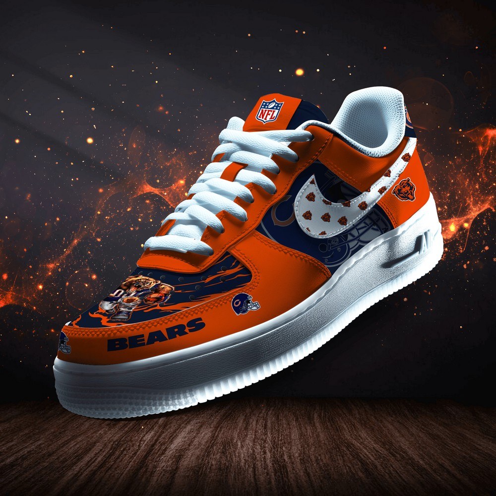 JWFancy Chicago Bears Version 6 Air Low-Top Sneakers Shoes For Men And Women