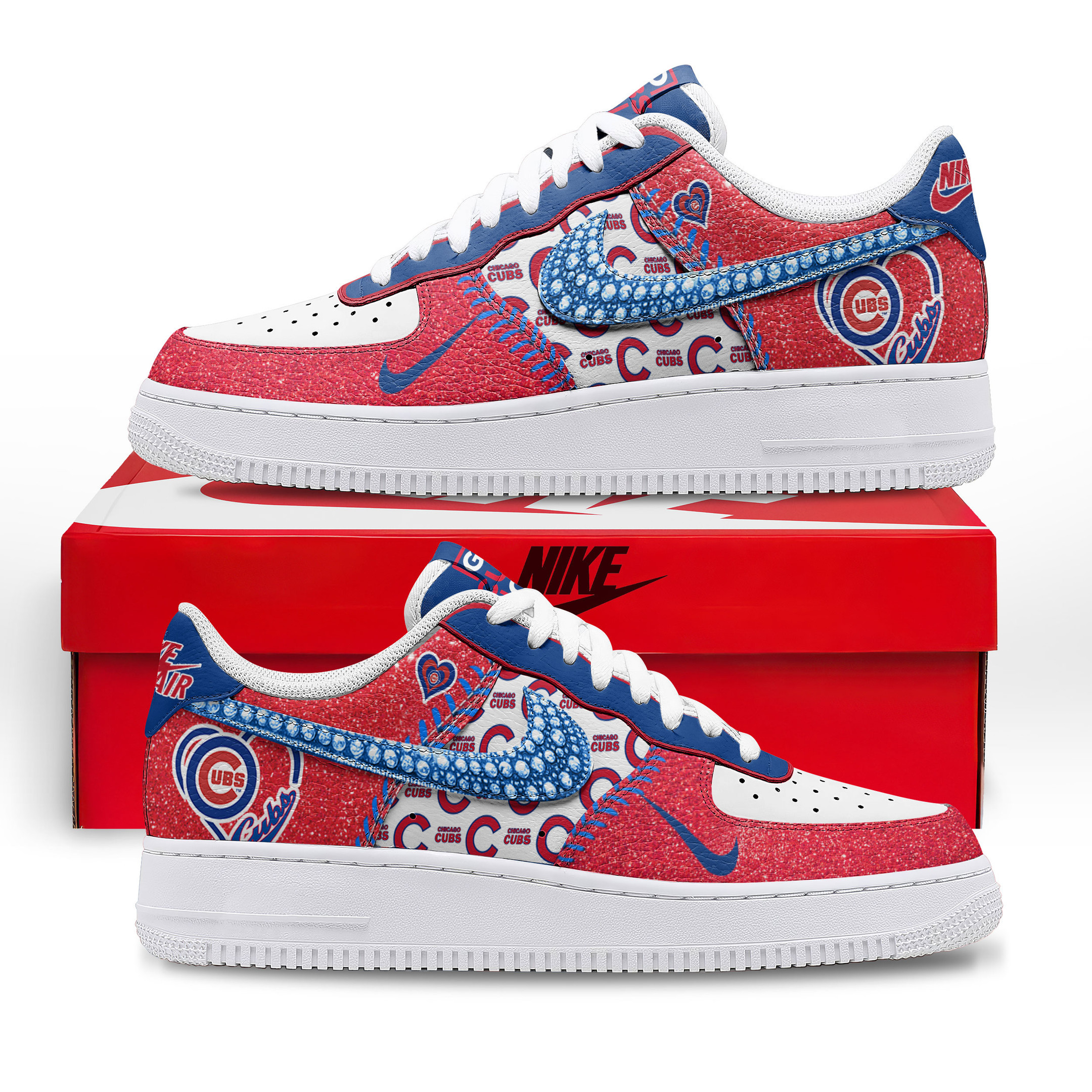 JWFancy Chicago Cubs Air Low-Top Sneakers Shoes For Men And Women