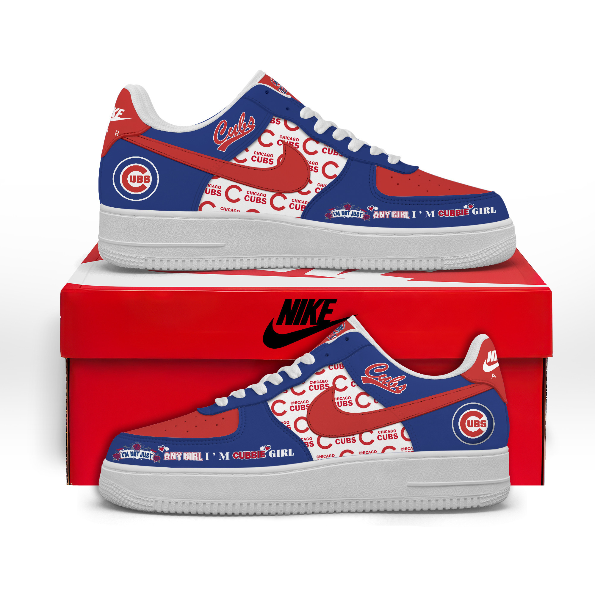 JWFancy Chicago Cubs Air Low-Top Sneakers Shoes For Men And Women