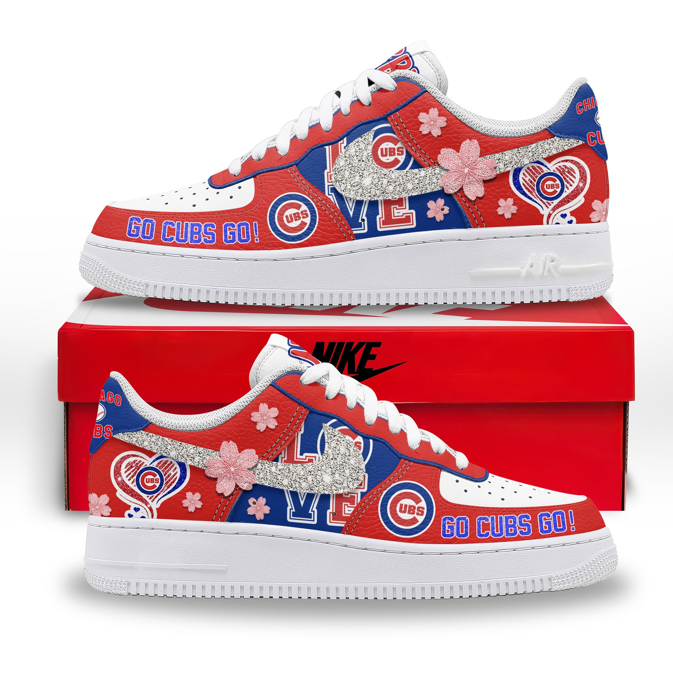 JWFancy Chicago Cubs Air Low-Top Sneakers Shoes For Men And Women