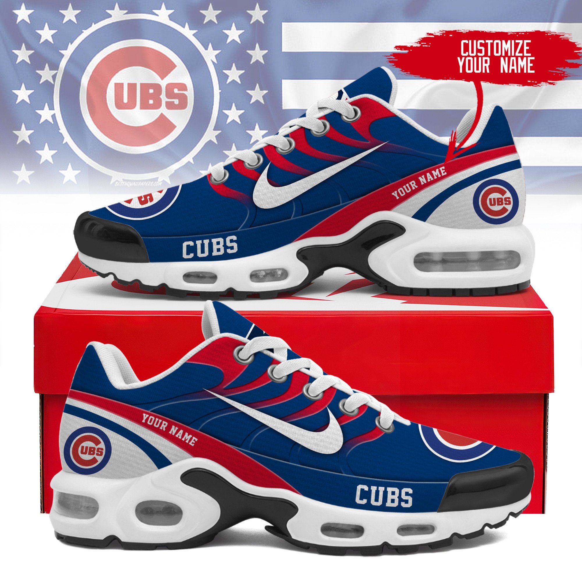 JWFancy Chicago Cubs TN Shoes Sneakers For Men And Women