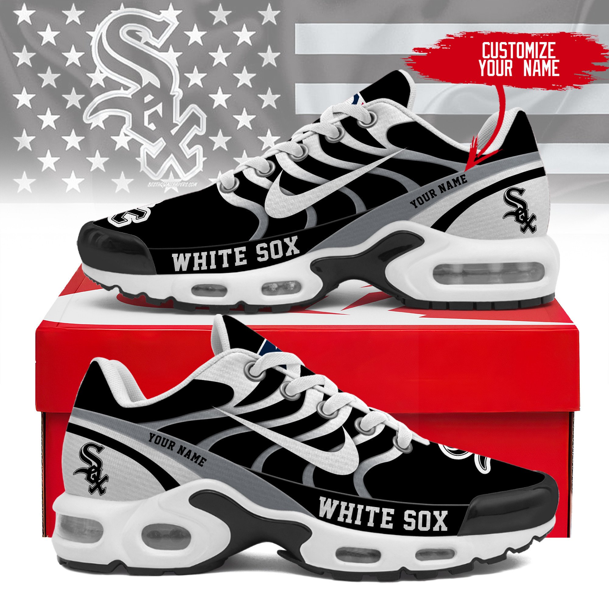 JWFancy Chicago White Sox TN Shoes Sneakers For Men And Women