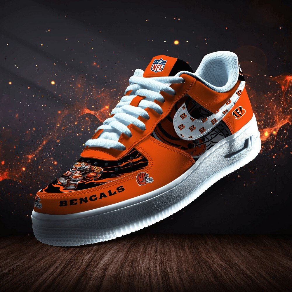 JWFancy Cincinnati Bengals Version 5 Air Low-Top Sneakers Shoes For Men And Women