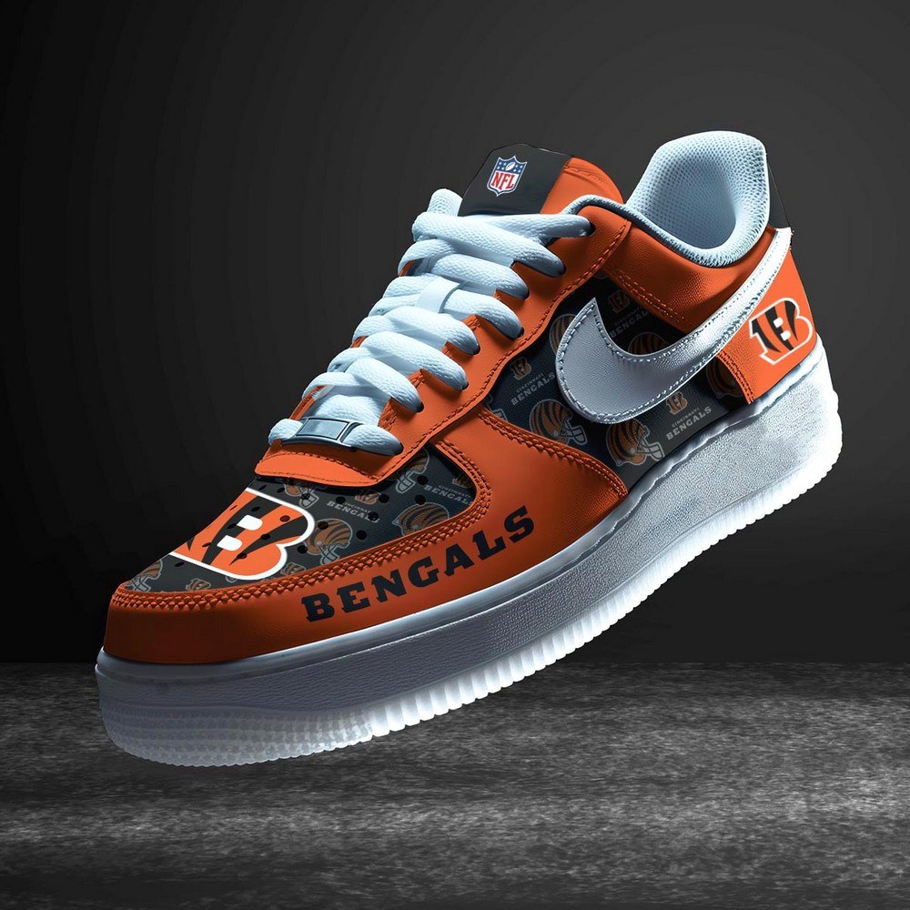 JWFancy Cincinnati Bengals Version 9 Air Low-Top Sneakers Shoes For Men And Women