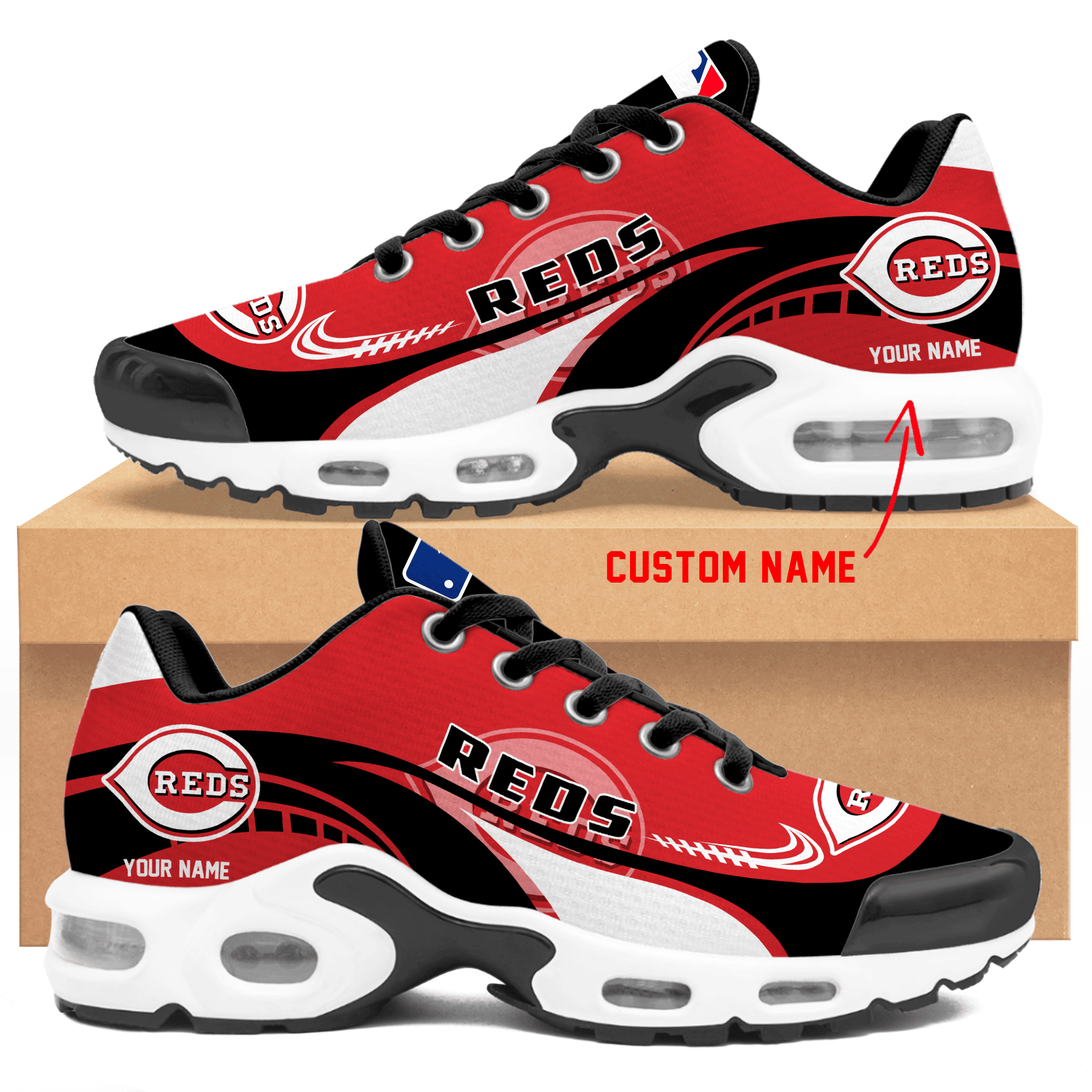 JWFancy Cincinnati Reds TN Shoes Sneakers For Men And Women