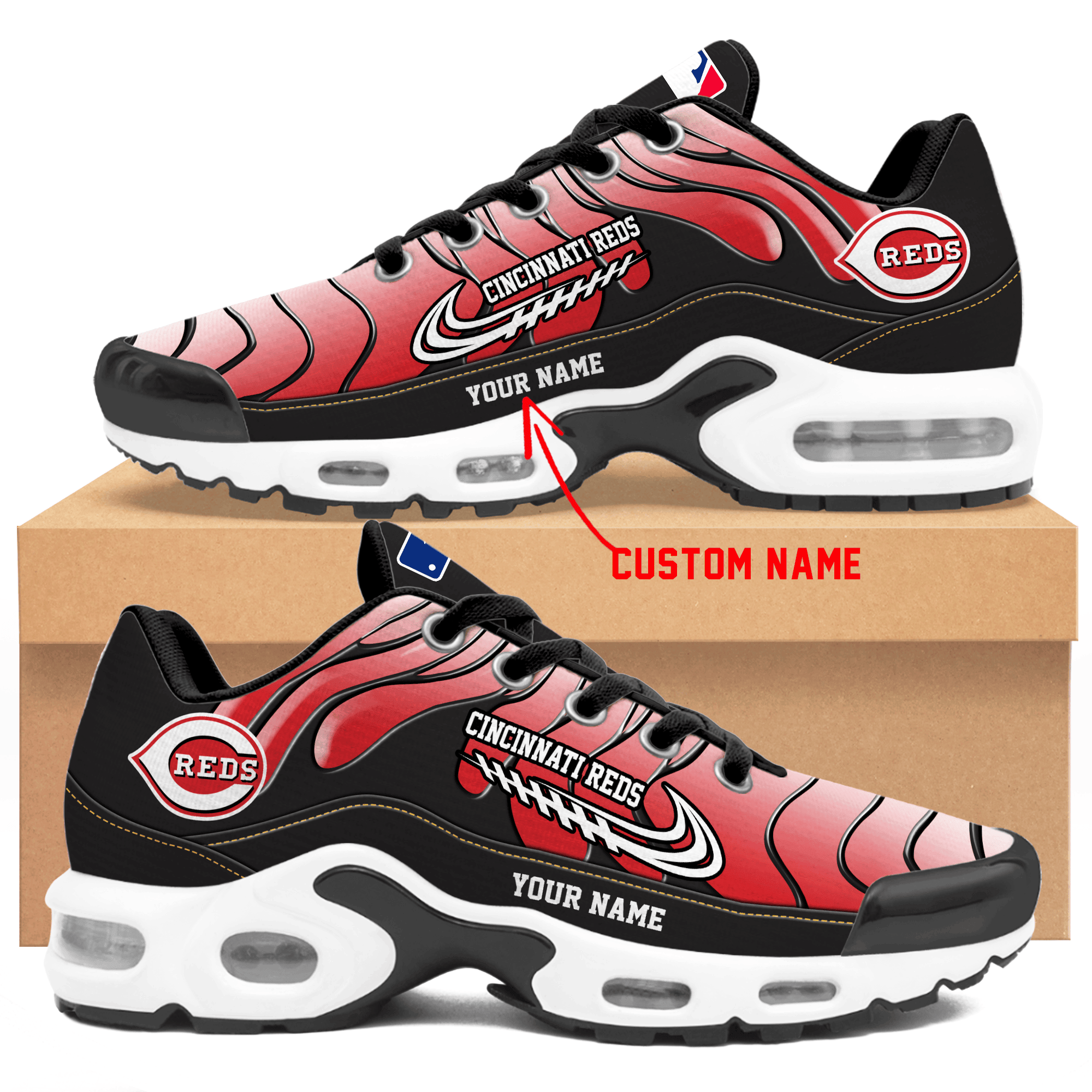 JWFancy Cincinnati Reds TN Shoes Sneakers For Men And Women