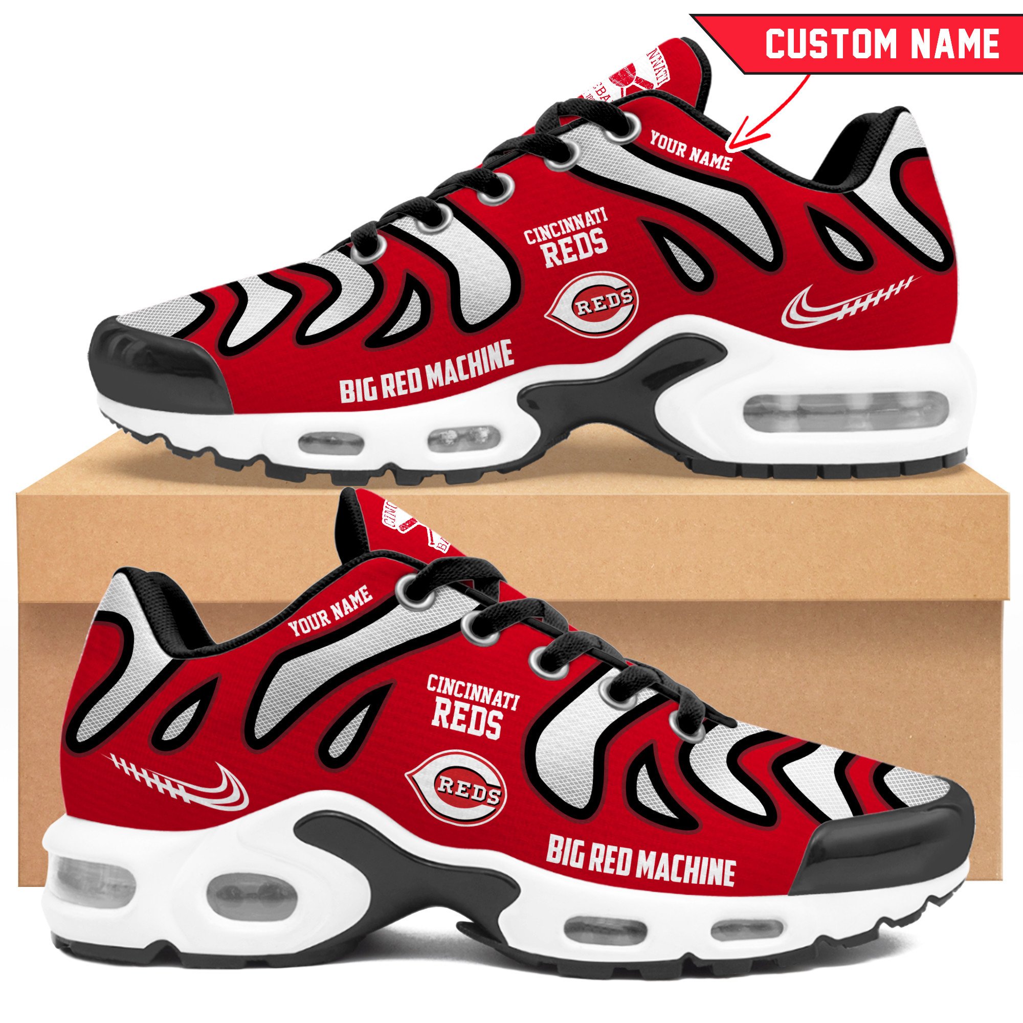 JWFancy Cincinnati Reds TN Shoes Sneakers For Men And Women